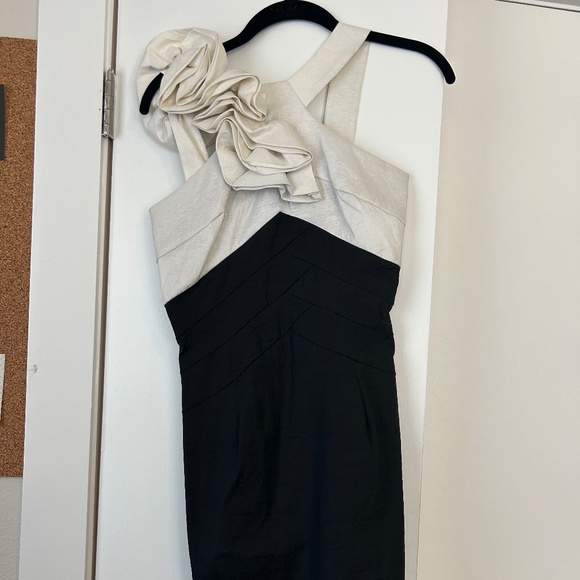 Jessica McClintock Black and White Cocktail Dress - Size 6 - Picture 1 of 4